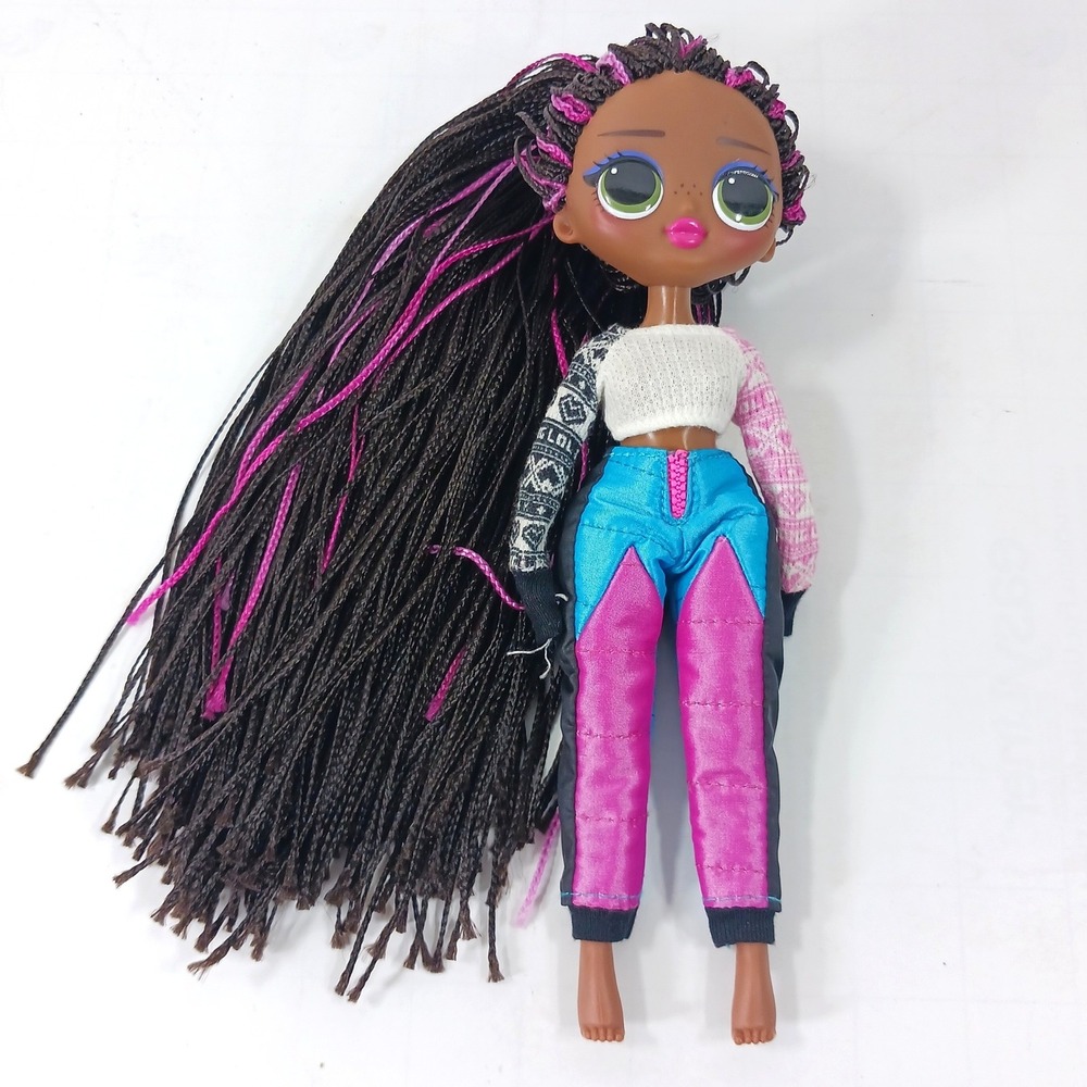 LOL Surprise OMG Big Wig Fashion Doll Braided Hair Pink Blue Outfit MGA 2019